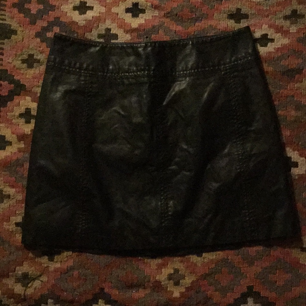 Free people vegan leather skirt